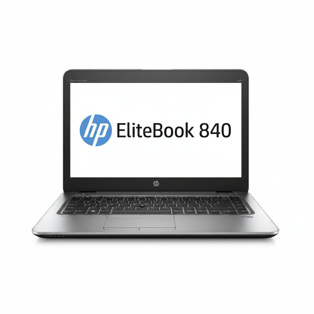 HP EliteBook 840 G4 Touchscreen laptop with Intel Core i7, 8GB RAM, and 256GB SSD front view